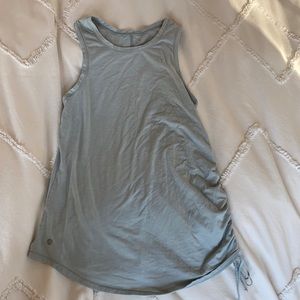 Blue gray workout tank